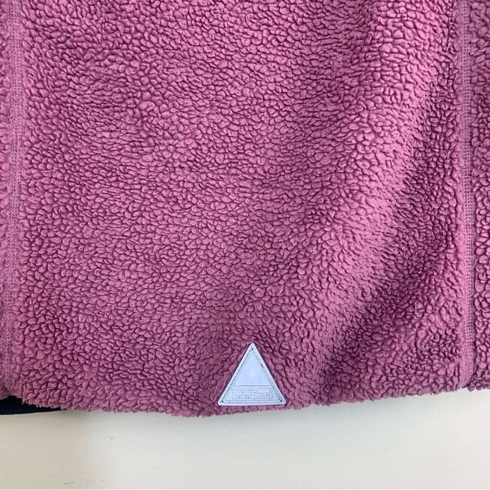 L.L.Bean Sherpa Hooded Jacket Punk/Blue -XL 18 - Picture 4 of 14